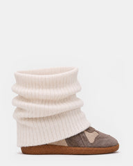 MAVIS KNIT TAUPE SUEDE